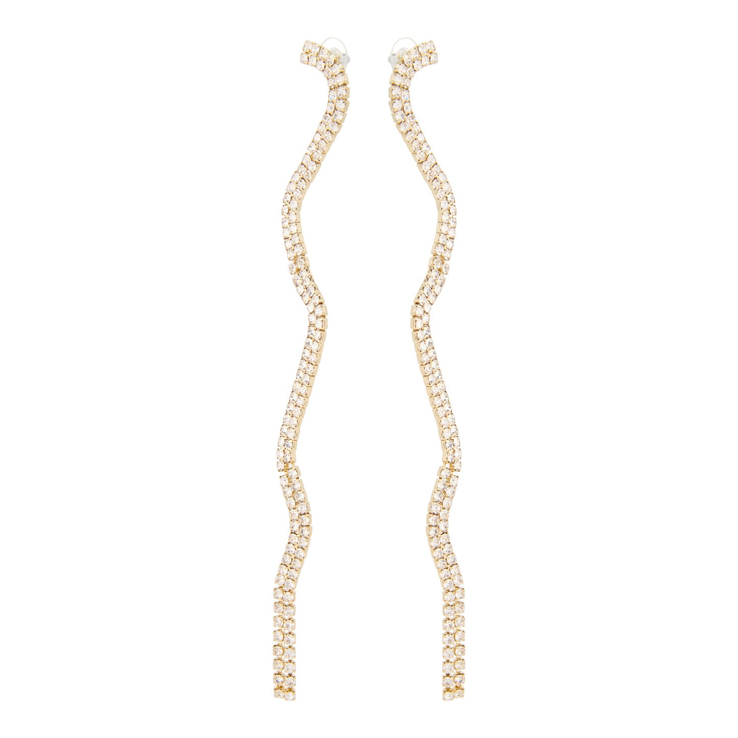 Lange strass oorbellen