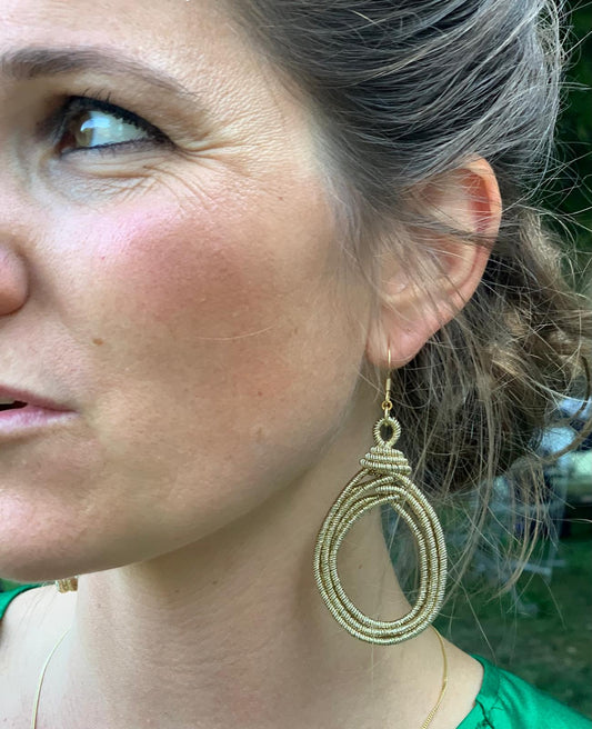 Goudkleurige Statement oorbellen