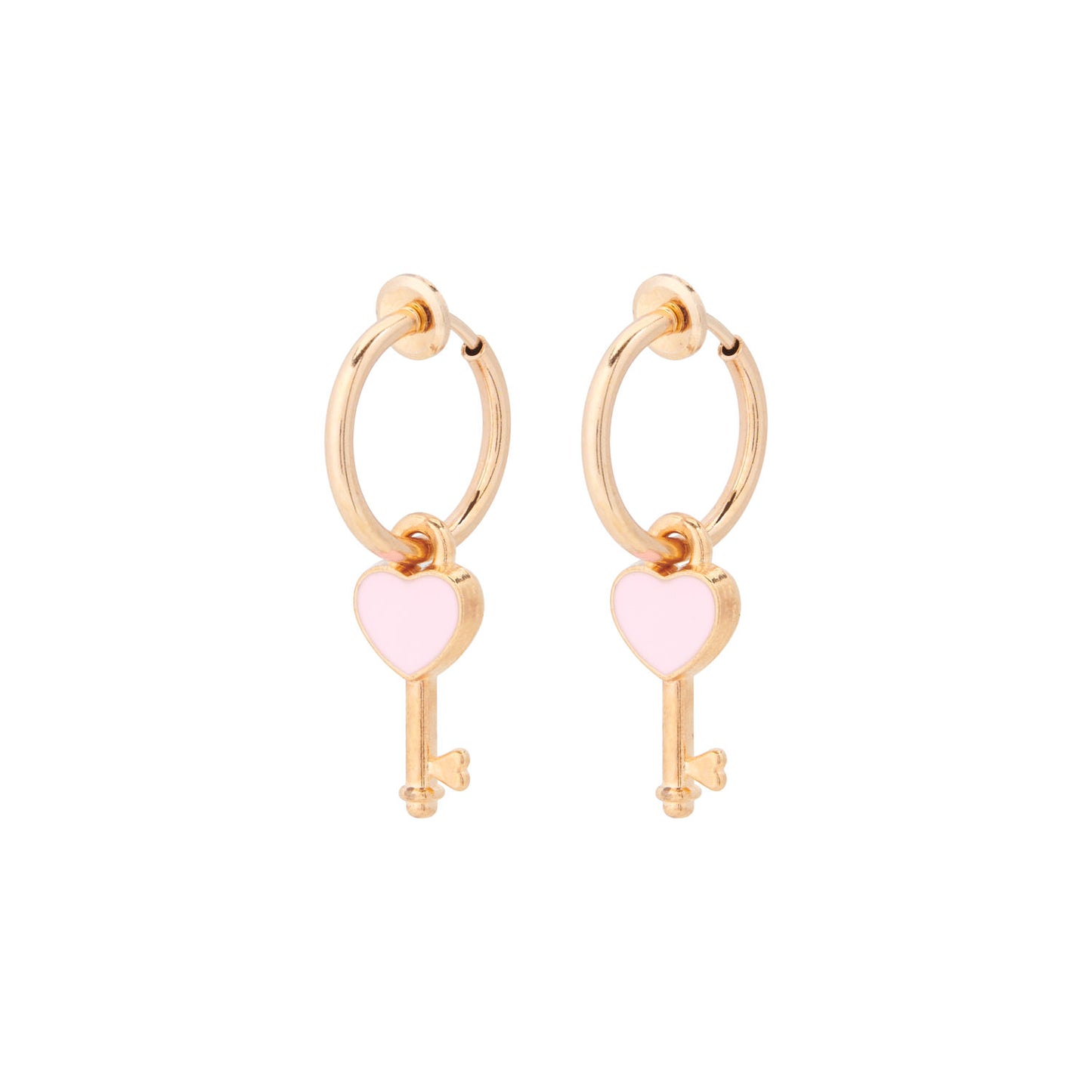 Clip oorbellen hartjes