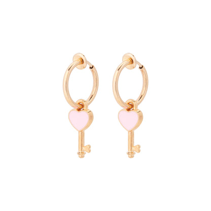 Clip oorbellen hartjes