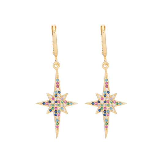 Strass Ster of Strass Slang oorbel