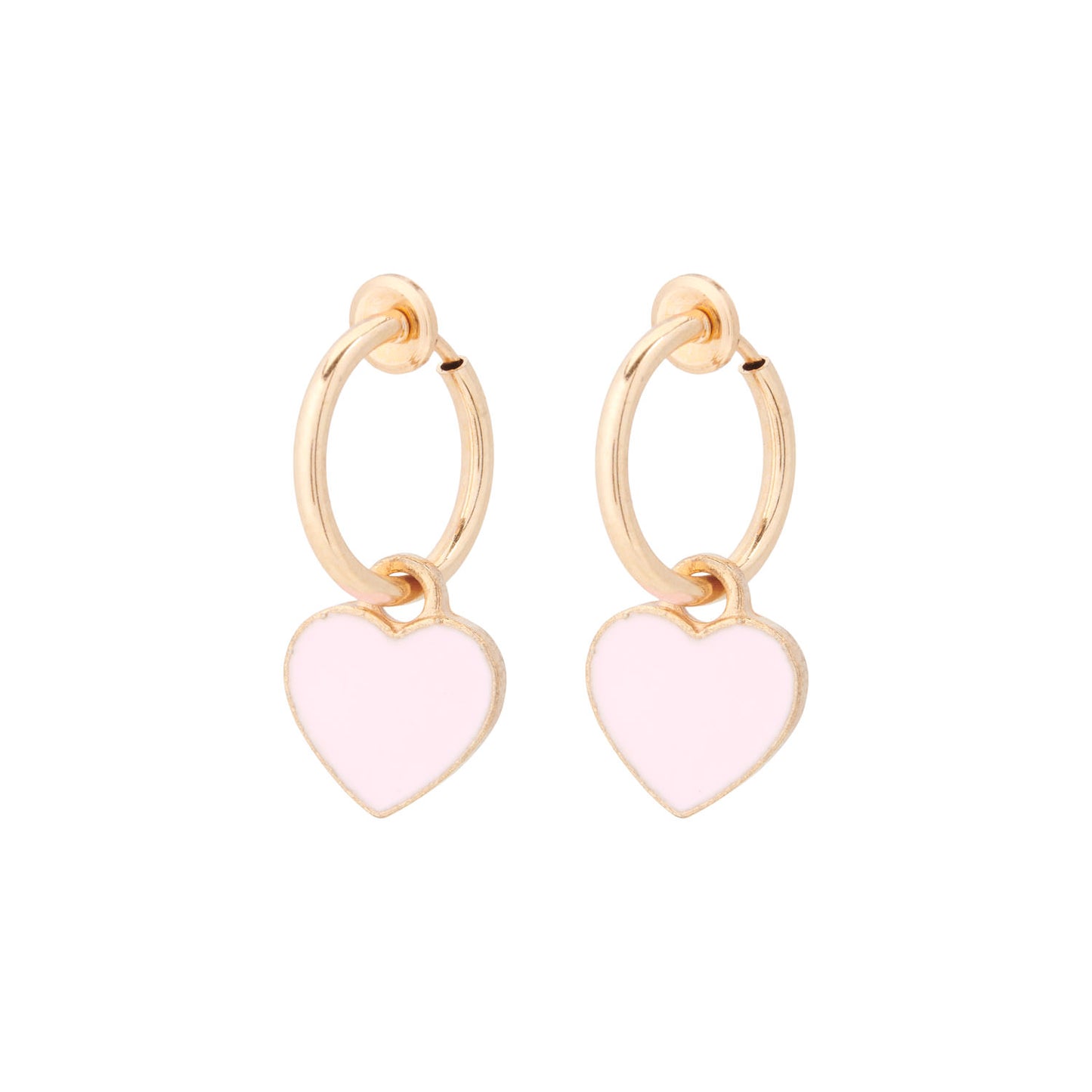 Clip oorbellen hartjes