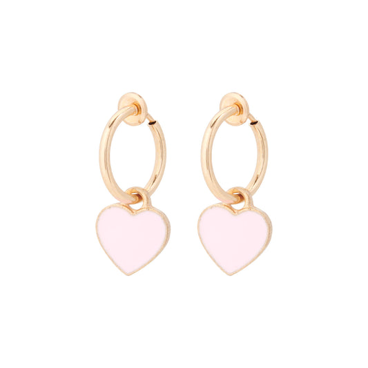 Clip oorbellen hartjes