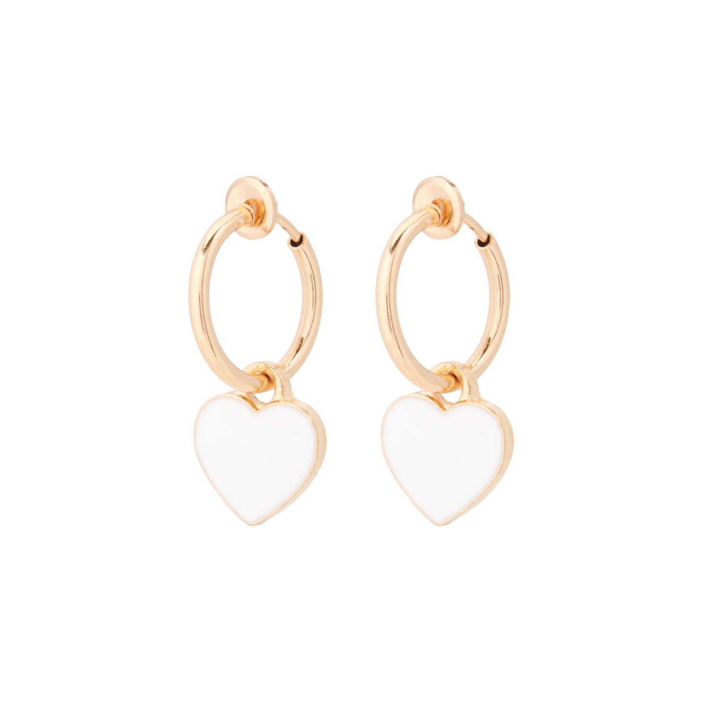 Clip oorbellen hartjes