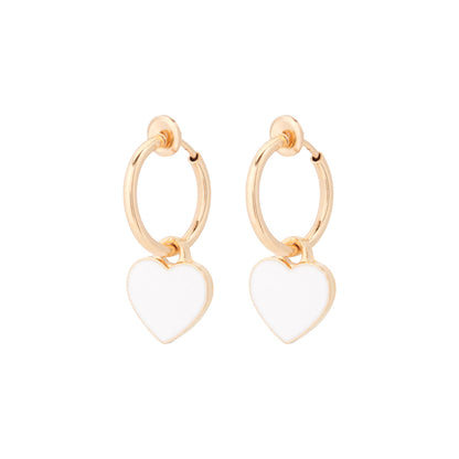 Clip oorbellen hartjes