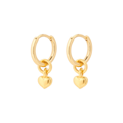 Clip oorbellen hartjes